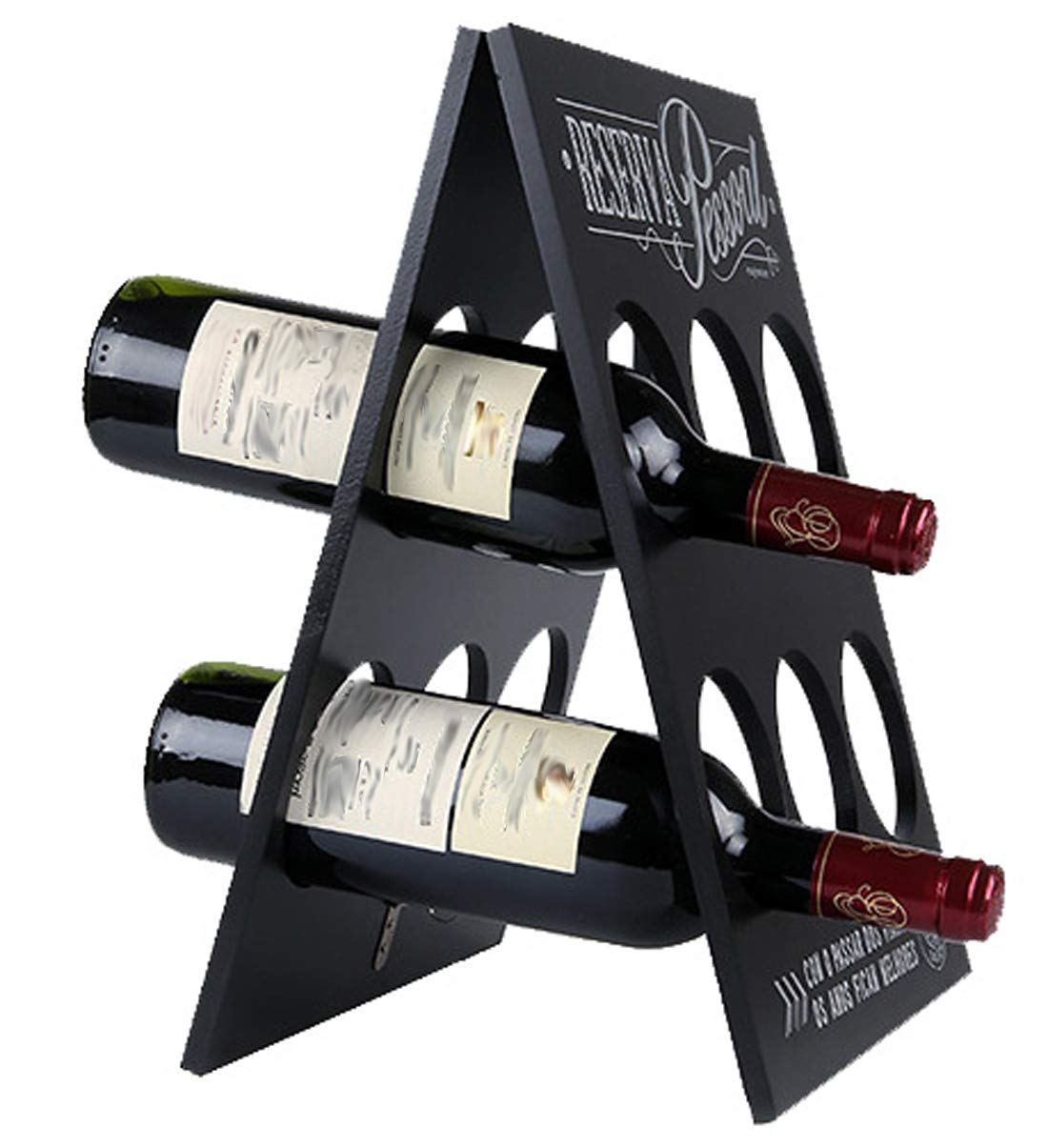 

[narunaru] Antique Wooden Wine Holder/Wine Rack, Foldable, Holds 6 Bottles, Stylish