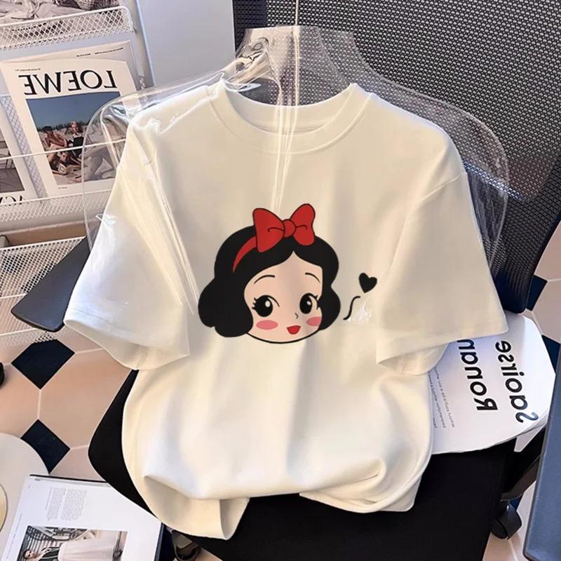 2025 Yeni Yaz Pamuk Prenses Moda Kız Çocuk Kısa Kollu Tişört Kadın Saf Pamuk Yarım Kollu Tişört Küçük Kızlar İçin Üst