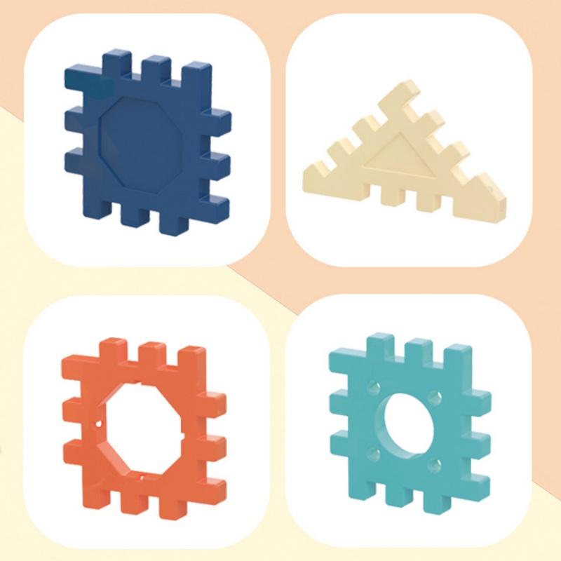 Iq Playground Plastic Slide Marble Run Building Blocks