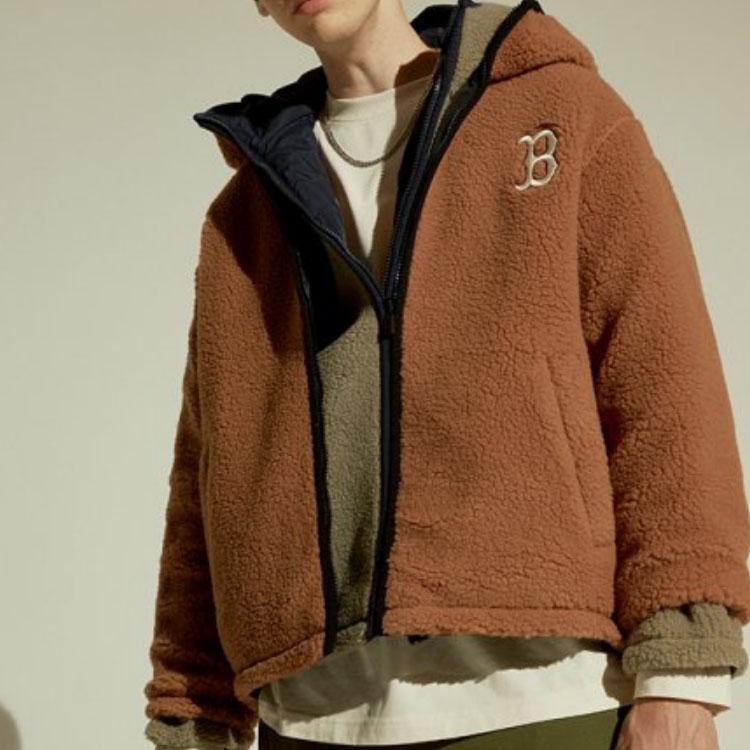 New MLB Boston Red Sox Velvet Jackets Unisex Brown 31JPF2061-43A