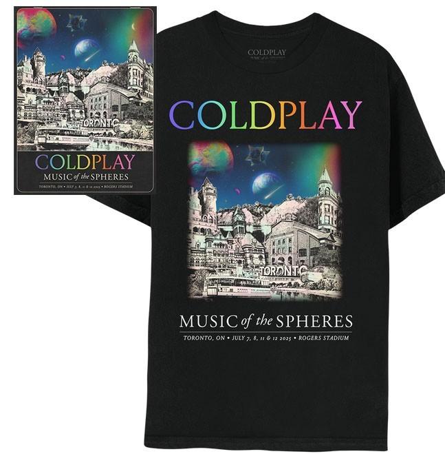 New!!! Toronto ON Coldplay July 7 8 11&12 2026 Rogers Stadium Poster T-shirt XXXL