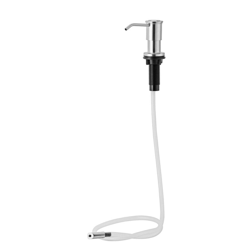 Factory Sell 304 Stainless Steel Sink Soap Dispenser Pump Head with Extension Silicone Tube Kit Liquid Dispenser