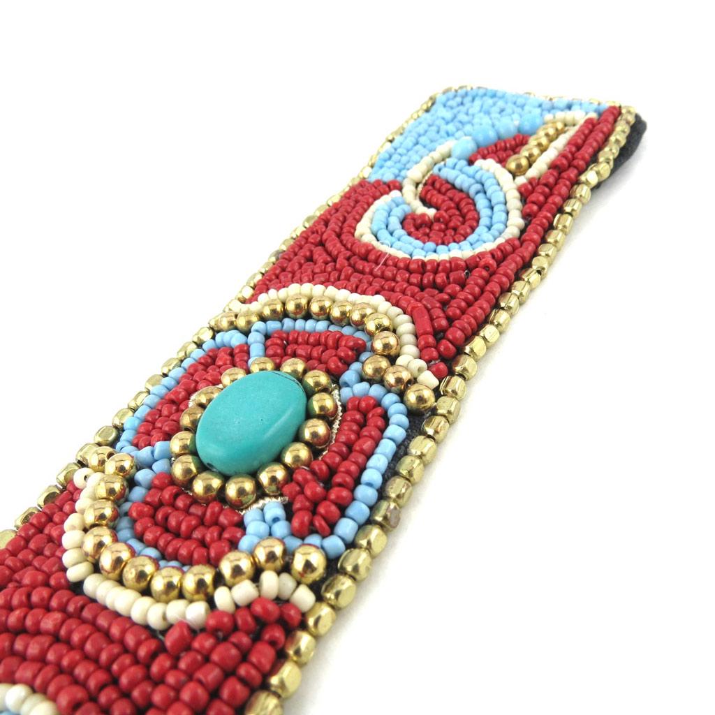 Les Trésors De Lily [N0959] - Red 'Altai' Designer Bracelet