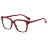 Women's Reader Eyewear Large-Frame Presbyopia Glasses Gradient-Colored Frames High-Definition Blue Light-Blocking Glasses