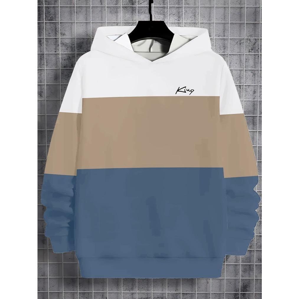 New Cool Boy Cartoon Tiger 3D Printed Boys' Casual Long Sleeve Hoodie, Suitable for Boys' Outing In Spring and Autumn