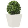 White Plant Pot 30x30x30 Cm Steel