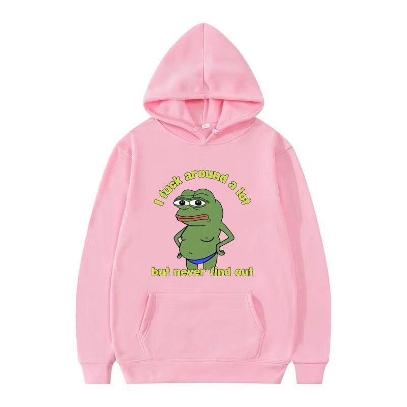 Funny Pepe The Frog Meme Graphic Hoodie Men Women Harajuku Cartoon Humor Sweatshirts Man Oversized Pullovers Hoodies