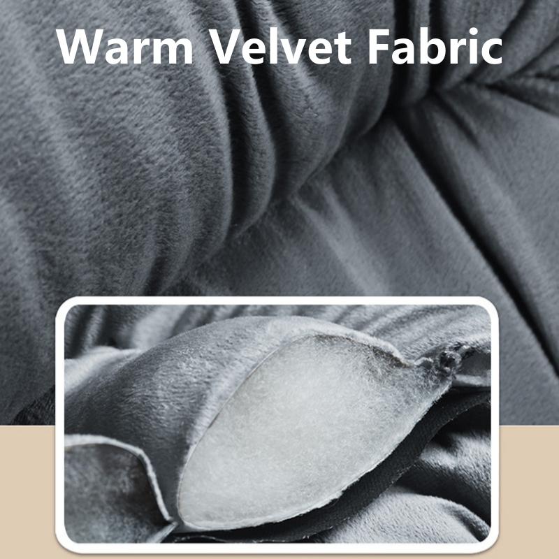 Car Seat Covers Front Seat Cushion with Backrest Plush Comfortable Protection Pad Winter Warm Car Seat Cushion Car Accessories
