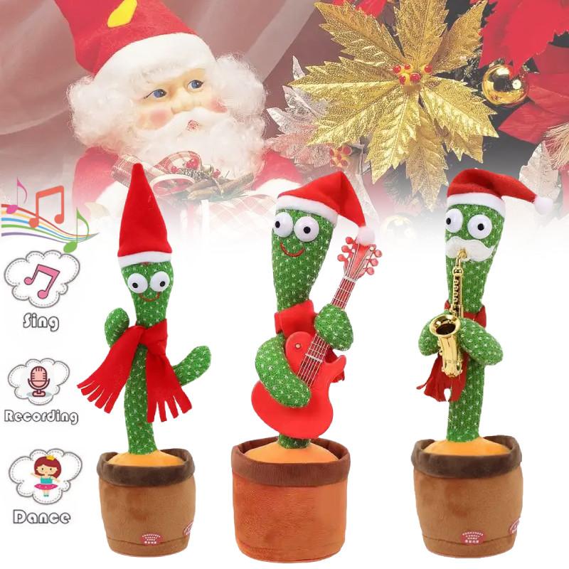 Adorável Brinquedo Interativo de Cacto Dançarino Com Recursos de Canto e Dança Para Presentear com Diversão