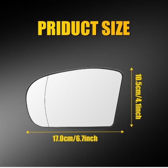 Heated Mirror Glass Driver Side For Mercedes E Class W211 E320 E350 2003-2006