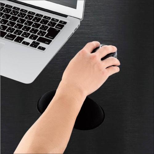 ELECOM Wrist Rest MMO Gel Stuff Resistant Black MOH-DUXBK