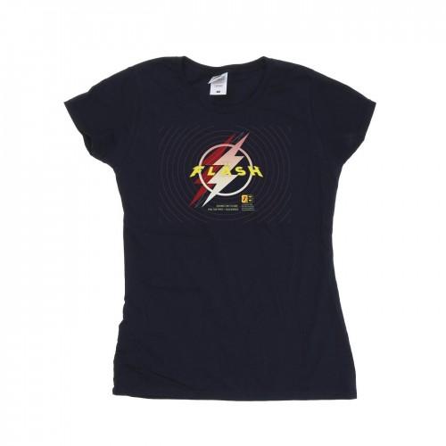 

DC Comics Womens/Ladies The Flash Lightning Logo Cotton T-Shirt XXL білий