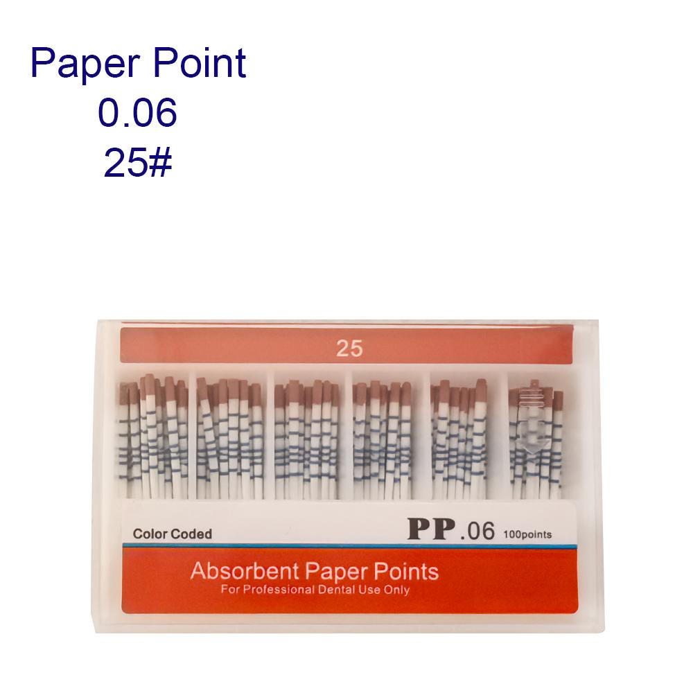 0.02 0.04 0.06 Dental Filling Material Dentist Product Root Canal Endodontic Paper Tips Dental Absorbent Paper Points