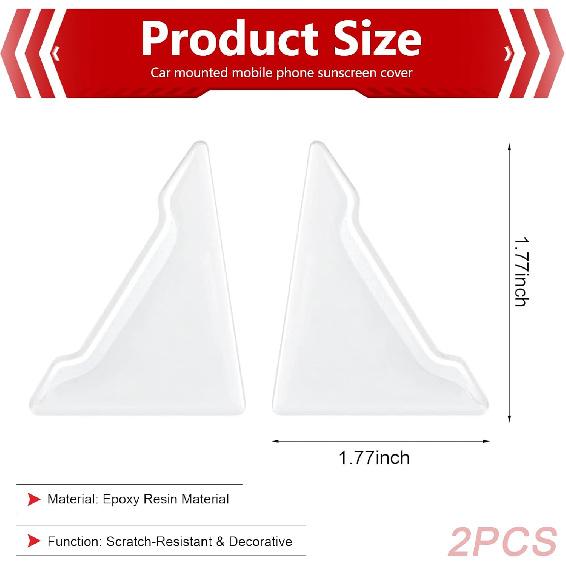 2 PCS Right-Angle Car Door Corner Protector, 1.77" x 1.77" Self-Adhesive Anti-Collision Decorative Door Edge Guard, Universal for Car SUV Truck