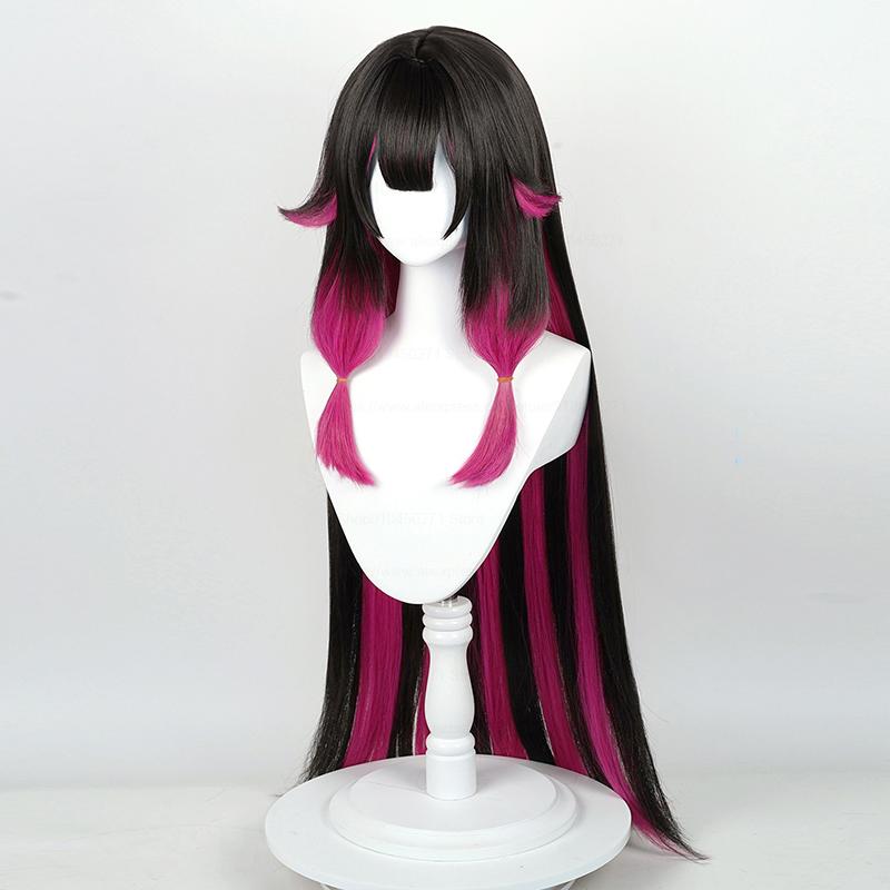 Professional  Genshin Impact Columbina Cosplay Wig Genshin Impact Damselette Colombina Fatui Cosplay Wigs 105cm Heat Resistant Wigs + Wig Cap