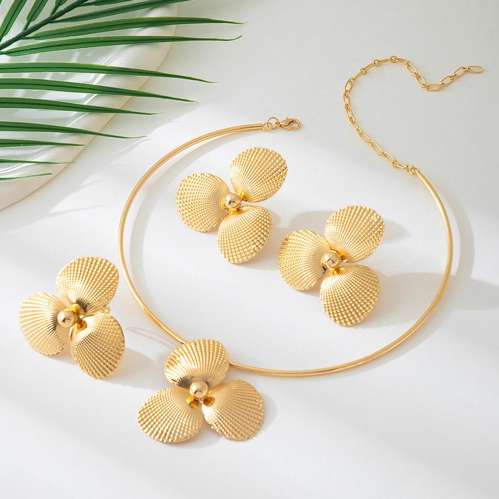 Fashion  Jewelry Set Necklace Earrings Ring  For Women Ladies