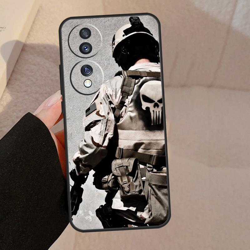 Military Army Special Forces For Honor Magic 7 5 6 8 Pro Case For Honor 200 400 50 70 90 Lite X8b X8c X9a X9b X9c X9d Win