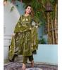 Women Designer Cotton Kurta Pant Dupatta Set Indian Bollywood Top Tunic Kurti Salwar Kameez