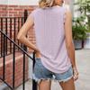 Women's Loose V-neck Camisole Hollowed Out Sleeveless Lace Top