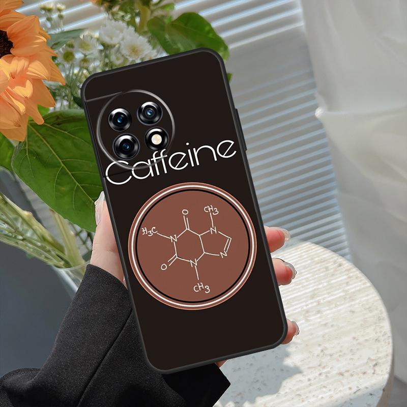 Science Chemistry Caffeine Case For OnePlus Nord 5 CE 2 3 4 Lite N20 N30 OnePlus 13T 13R 15 13 12 11 10 10T 8T 15R Cover