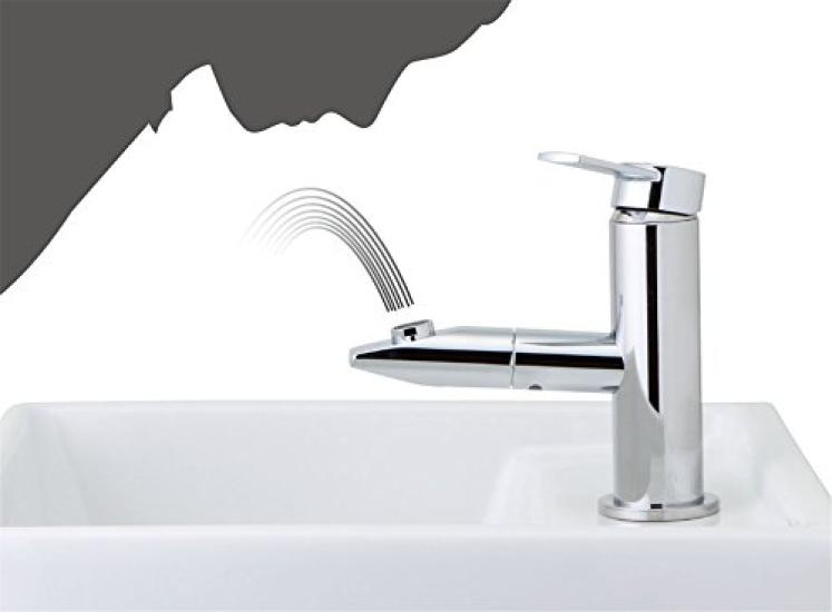 LIXIL INAX Wasserhahnarmaturen für Waschbecken und Auslauf drehbare Einhebelmischung Nenndurchmesser Auslauflänge 113mm Waschbecken, Wasserhahn, 13mm, LF-X340SRC