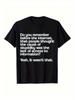 American Humorous Meme Printed Pure Cotton Tshirt Trendy and Nonsensical Street Style Personalized Dressing Street Trend