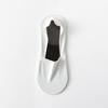 1 Pair Men Low Cut Socks Non-slip Breathable Sweat-Absorbent Shallow Mouth Cotton Socks Summer Stretchy Solid Color No Show Socks