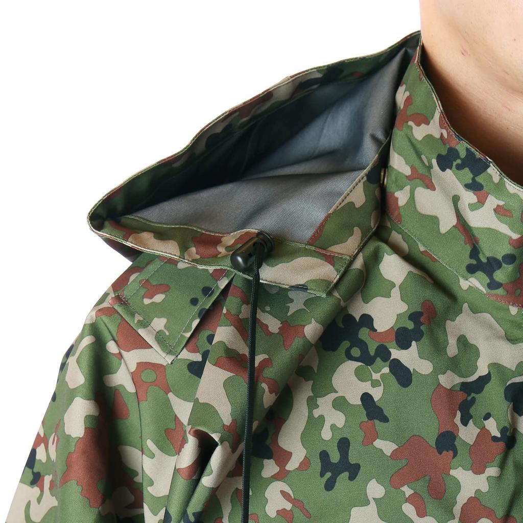 Promont Type 2 for the Japan Forces Military Rain Top and Bottom Made In SR501M Gore-Tex Raincoat, Large, Camouflage, Self-Defense (JSDF), Suit, Set,
