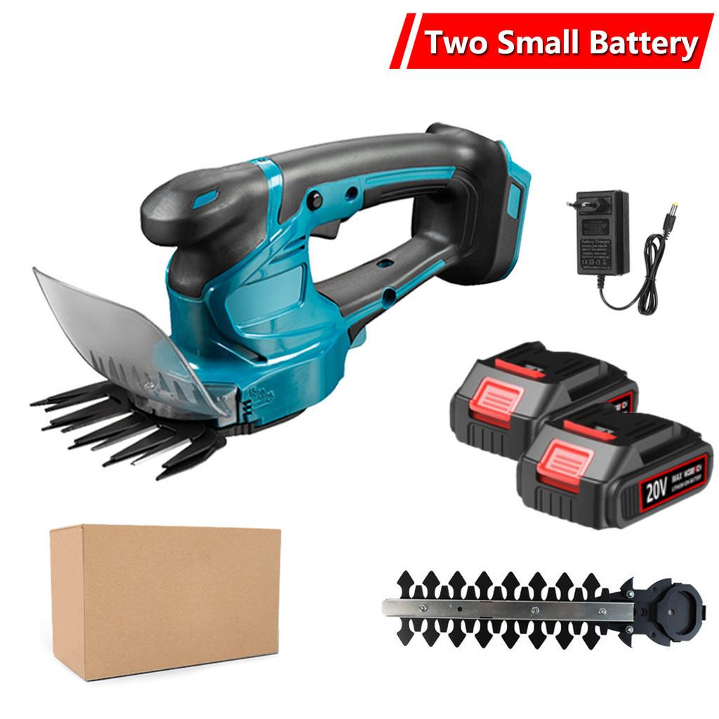 21v Cordless Electric Grass Shears 2 IN 1 Rechargeable Handheld Grass Cutter Portable Garden Hedge Trimmer