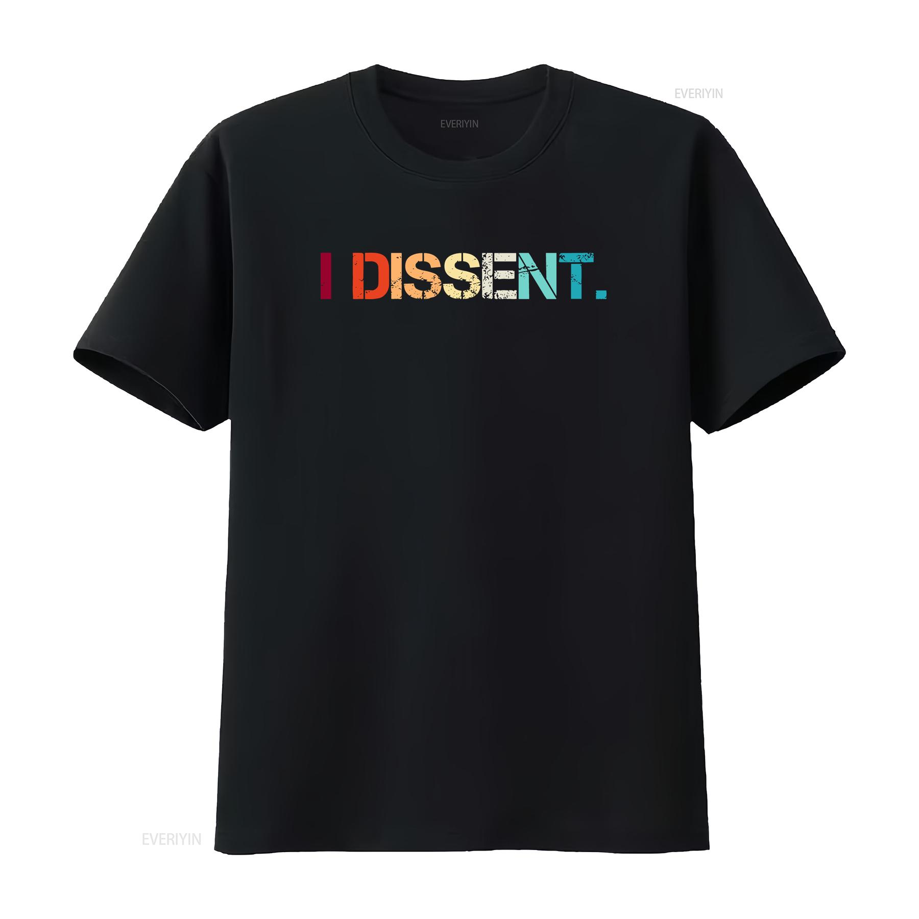 

RBG SweaT T Shirt I Dissent vintage Washed streetwear Comfortable designer clothes Versatile Stretched Stylish Slightly 4XL