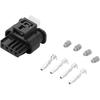 4-Pin Luftmassenmesser Stecker Kit Kompatibel für BMW, Wasserdicht 1,2 mm Serie Kunststoff Schwarz Buchse Kabelklemme Stecker