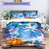 3pc Cinderella and Snow White Cartoon Children's Duvet Cover Set - Super soft (1*Duvet Cover + 2*Pillowcase, Without Core)