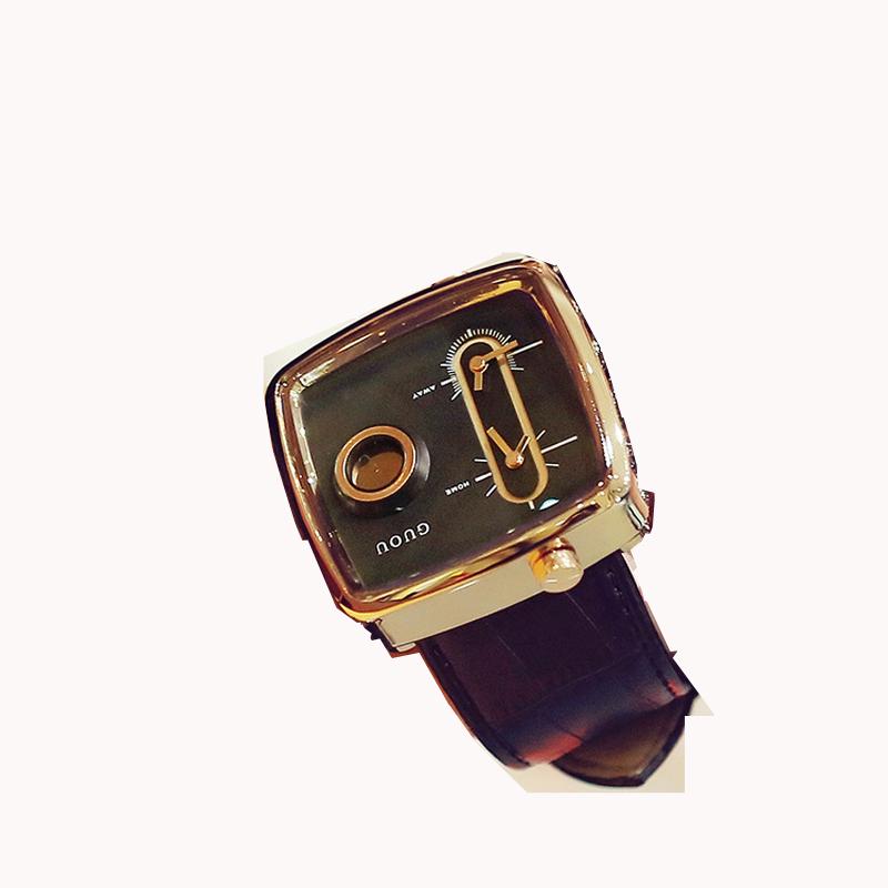 Guou Brand Woman Fashion Square Dial Analog Wristwatch Waterproof Quartz Lady Watch Calendar personality Sports Wrist Watche