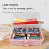 Three-Layer Folding Art Storage Box for Students