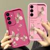 Wzór motyla Wstrząsoodporna matowa obudowa telefonu do Samsung S25 Ultra S24 FE S23 Plus S22 A56 A36 A16 A55 A06 A15 A35 A05 A54 TPU Miękka obudowa zderzaka
