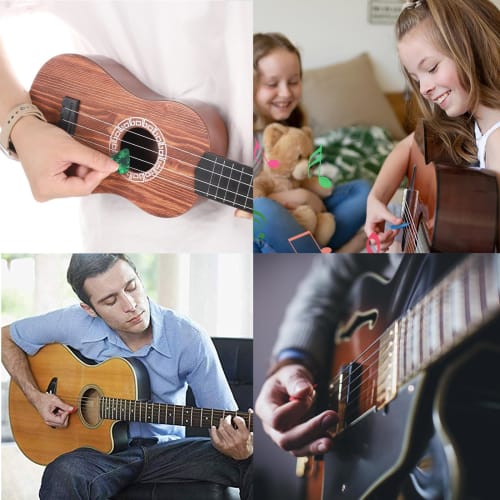 60 Colorful Celluloid Guitar Picks with Organizer Storage Box, 3 Different Thickness Picks (0.46mm, 0.71mm, 0.96mm, Random Colors) for Electric Bass,