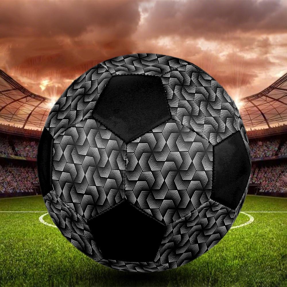 1pc Abstract Geometric Outdoor Sports Football, Size 5, Comfortable And Durable Feel,Gift yy2606043