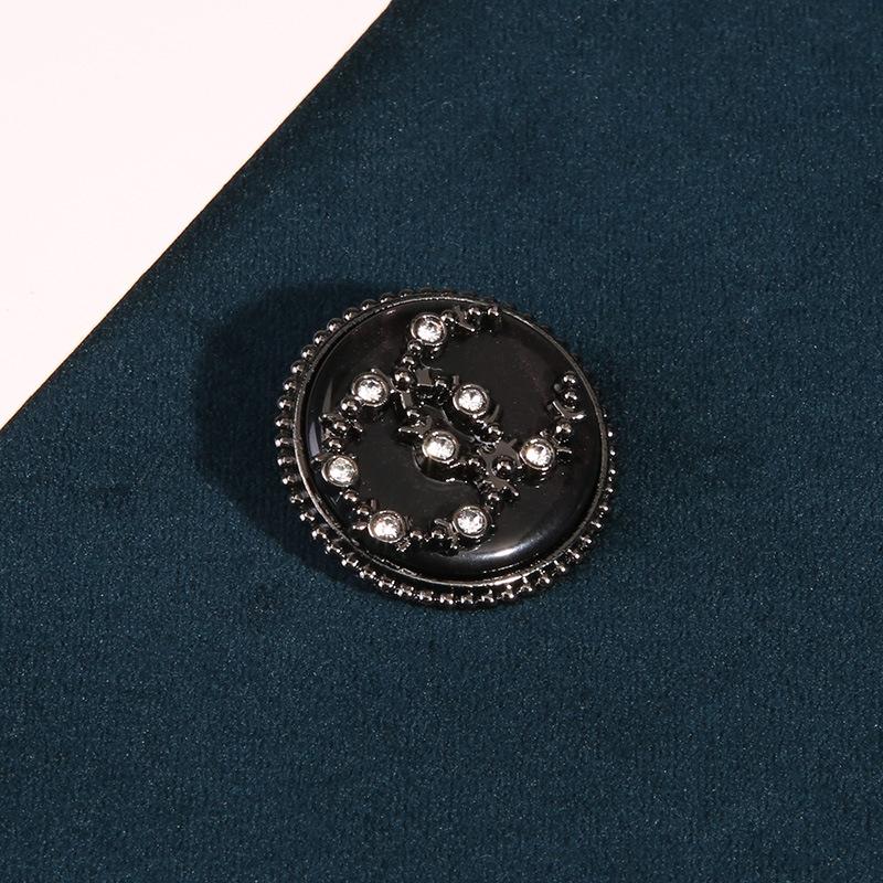 

10 шт. круглых ромбовидных пуговиц для женской одежды, аксессуаров для пальто, детского свитера, куртки, изящных маленьких пуговиц 2 #black * 32L = 20.0 MM * round