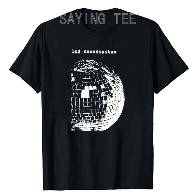 

12 LCD Soundsystem Logo Funny T-Shirt Humor Funny Graphic Tee Y2k Top Men s Fashion Simple Short Sleeve Blouses Husband Gifts S