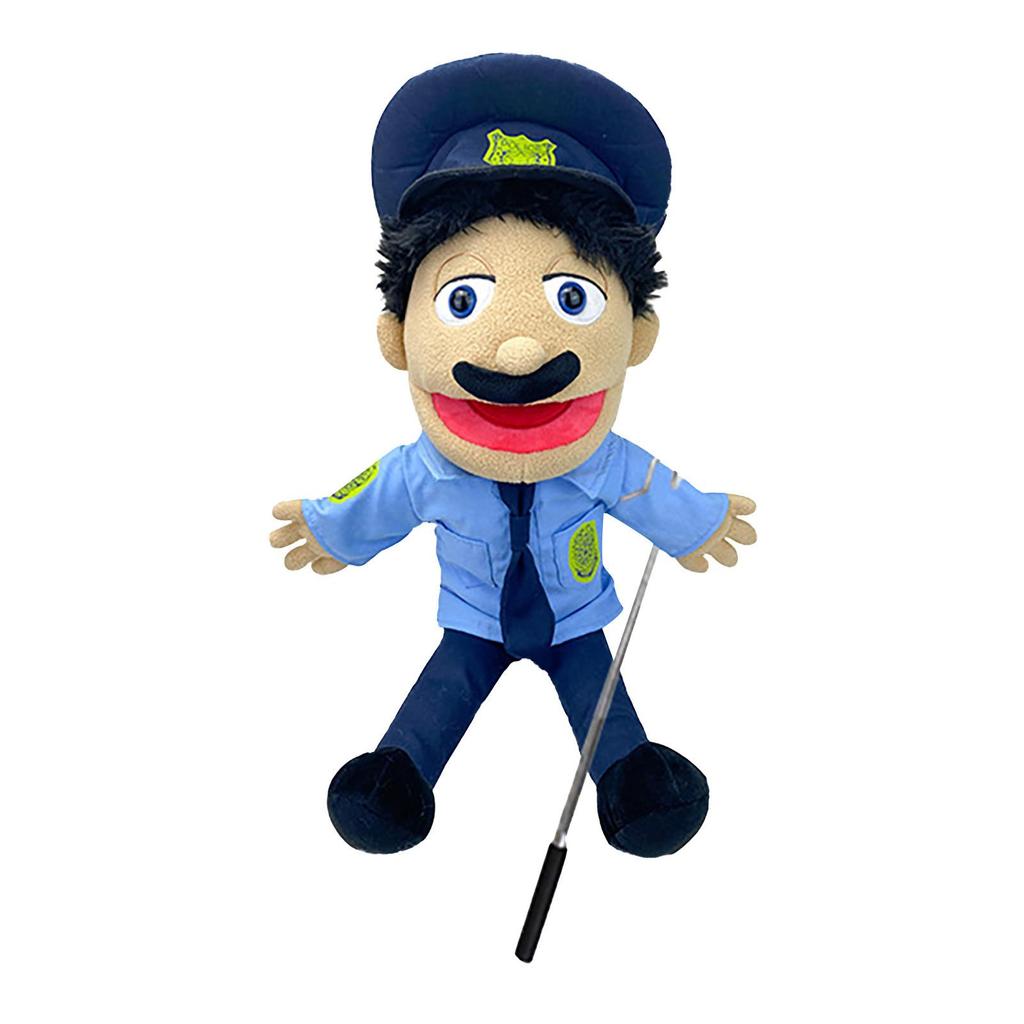 40-60cm Grande Jeffy Niño Marioneta de Mano Juguetes de Peluche Removible Niños Muñeca Suave Utilería de Fiesta para Programa de Entrevistas Marioneta Muñeco de Peluche para Niños Regalo
