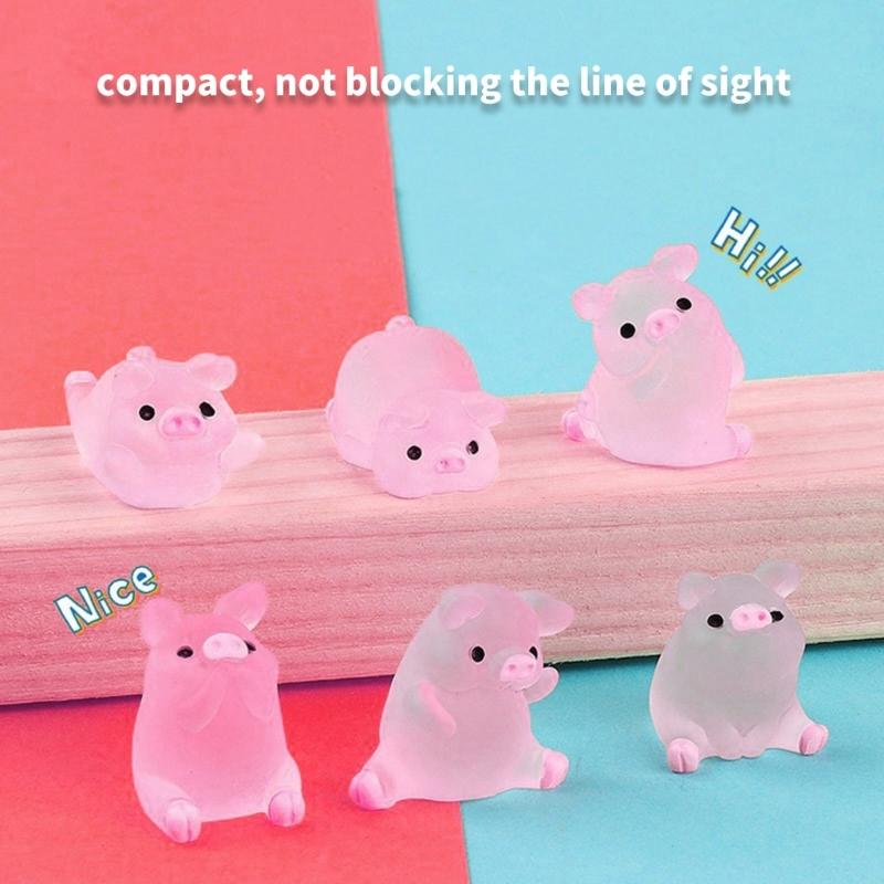 Creative Cartoon Figure Duck Model Decoration Cute Little Pigs Car Center Console Dashboard Ornament Decors