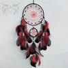 Handmade Glowing In Dark Dreamcatchers Wall Decorations Feathered Tassels Wall Hanging Wind Chimes Decors for Bedroom