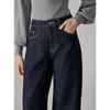 ELLE Women's High-Waist Straight-Leg Denim Jeans