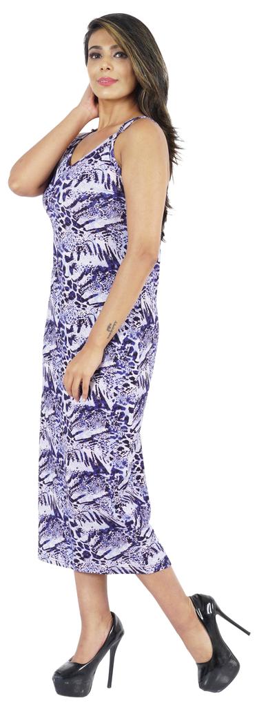 Inkmeso Printed V Neck Maxi Bodycon Dress For Womens Sexy Spaghetti Strap