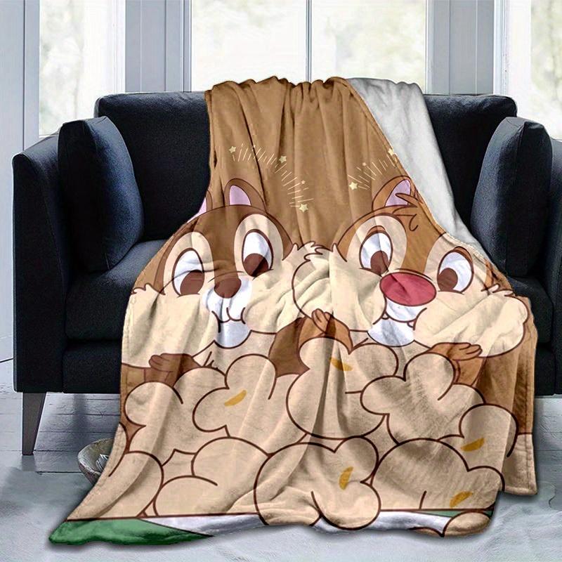 1pc,"Charming Chip 'n Dale Blanket Perfect for Home Decor, Couch Cover, Outdoor Use, Travel , Office Nap