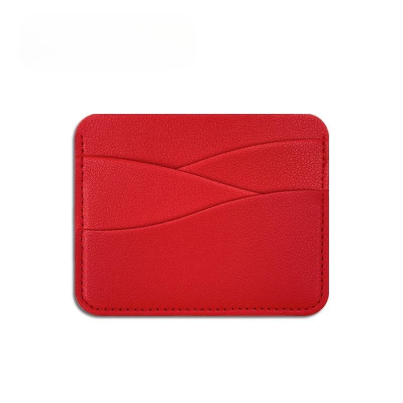 4 Card Slots Wavy Thick Pvc Leather Card Holder Card Holder Large-capacity Soft Leather Card Holder Ins Female