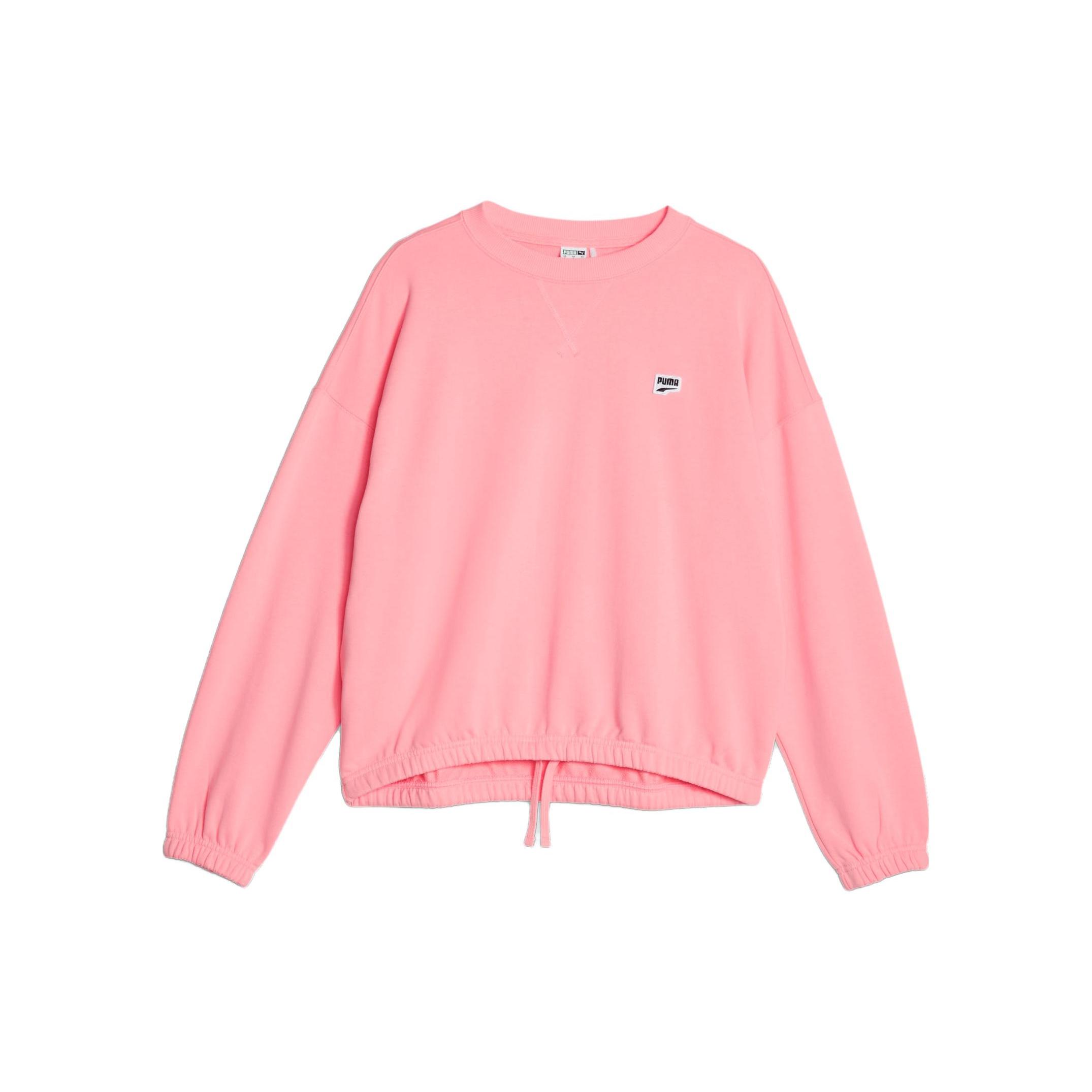 

New PUMA Downtown Sweatshirts Women s Peach Milkshake 621455-63 L
