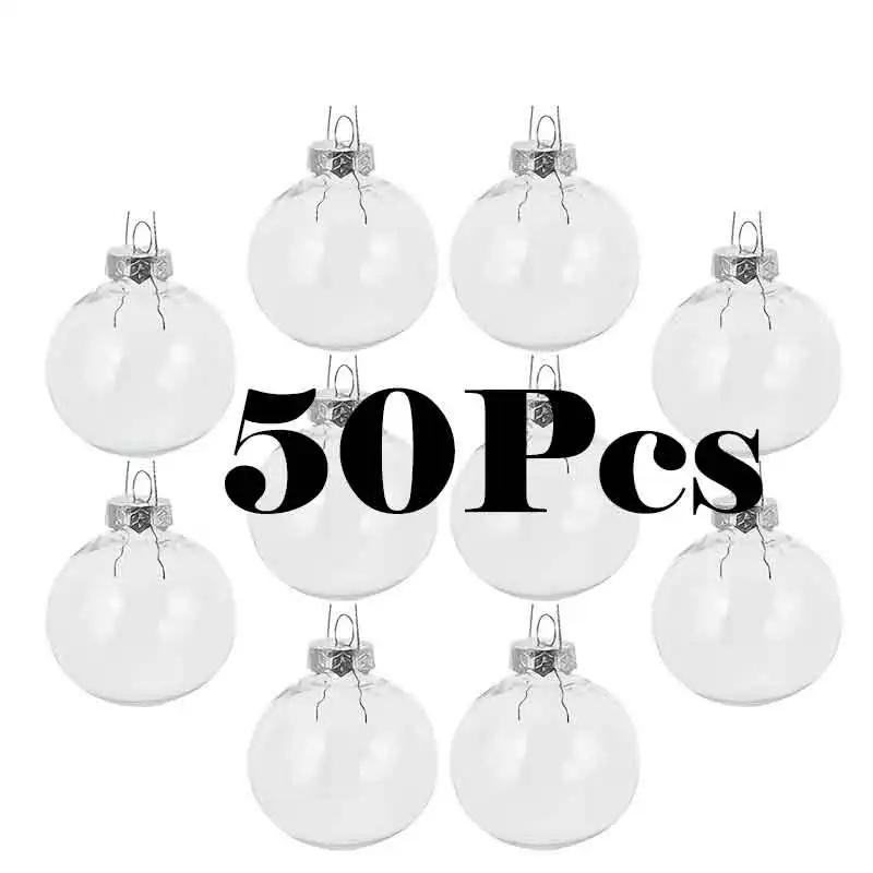 A Top Quality DIY Christmas Ornaments Set - Plastic Light Bulb & Candy Bottle Shapes Hanging Decorations for Tree Party
