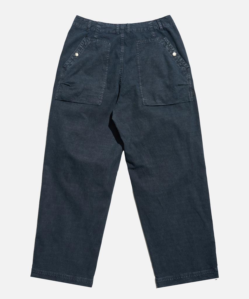 Mideueobdeiteu Knee-Tuck Wide Fatigue Pants Navy