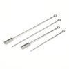 20pcs DIY Brooch Pin Base 50/70mm Long Brooch Pin Settings Loop Eye Brooch Safety Stopper Jewelry Making Components Wholesale